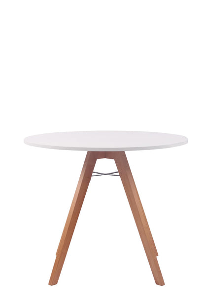 CLP Viktor I Küchentisch – Esstisch MDF/Buche 90 cm