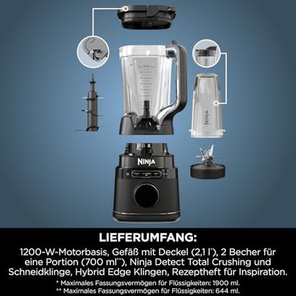 Ninja 2-in-1 Detect Power Mixer Pro TB301EU Schwarz