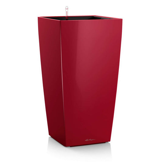 Lechuza Cubico Premium 30 - Pflanzgefäss Rot Hochglanz