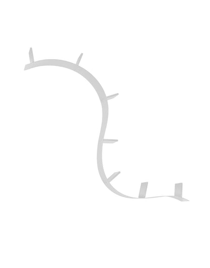 Kartell Bookworm Flexibles Bücherregal – Grau, 320 cm. Geschwungenes, graues Regal zur Bücheraufbewahrung.