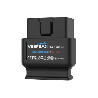 Veepeak OBDCheck BLE+ OBD2 Diagnosegerät Bluetooth für iOS und Android – Diagnoseadapter mit OBD-II-Stecker