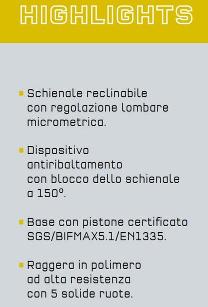 Sparco ICON Bürostuhl Schwarz - Top Modell