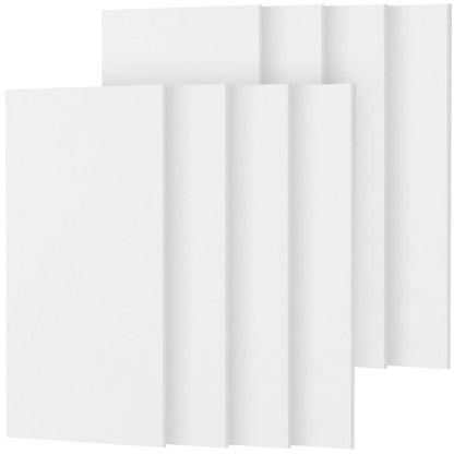 TONOR Akustikpaneele selbstklebend 120x60cm – 8er Set Weiss