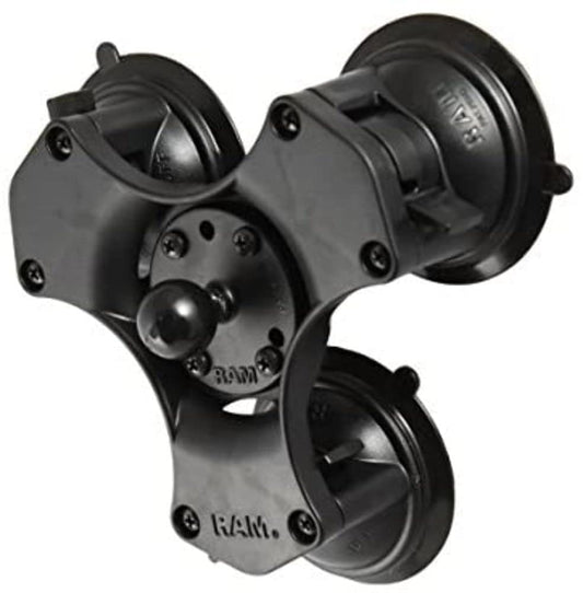 RAM Mounts Triple Saugnapf Kugelbasis - B-Grösse Twist-Lock
