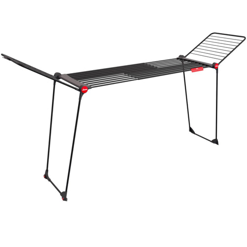 Vileda Infinity Flex Ultimate Wäscheständer – ausziehbar. Grauer Metall-Klappständer mit variabler Leinenlänge zum Trocknen von Textilien.