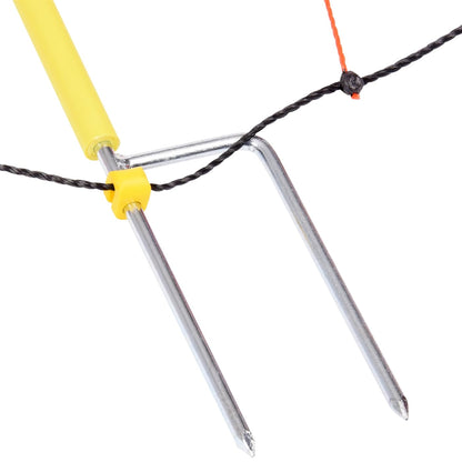 VOSS.farming Elektrozaun-Netz Schafzaun – 50m, 108cm, 2 Spitzen, gelb