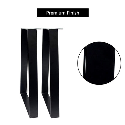 Signstek Haarnadel Tischbeine aus Metall, 40 cm, schwarz, 2er-Set