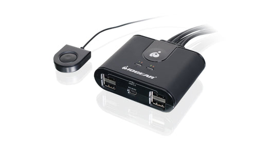 IOGEAR USB Sharing Switch Daten-Umschalter - 2x4 USB 2.0