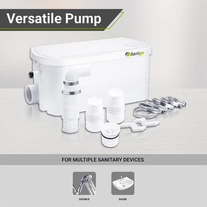 Sanigo SANI-S250C Sanitärzerkleinerer – Dusche 2 Eingänge