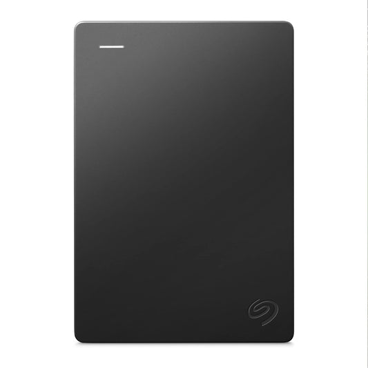 Seagate Portable Drive Tragbare externe Festplatte - 2TB. Schwarzes, rechteckiges Gehäuse zum Speichern und Übertragen von Daten für PCs und Laptops.