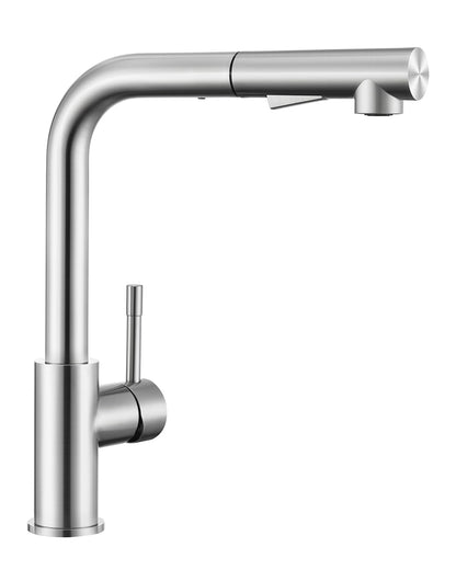 Sofetiy Küchenarmatur Ausziehbar mit Brause – Edelstahl Gebürstet. Gebürsteter Edelstahl-Wasserhahn mit ausziehbarer Brause zur Wasserentnahme am Spülbecken.