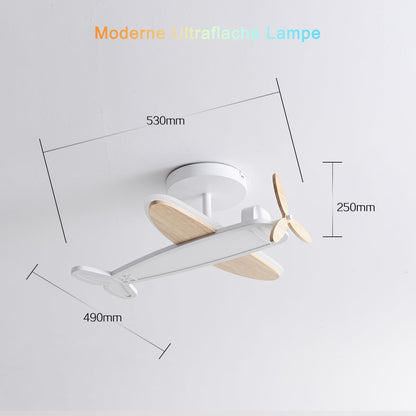 Epochglo Flugzeug LED Deckenleuchte Dimmbar für Kinderzimmer, Ø53cm