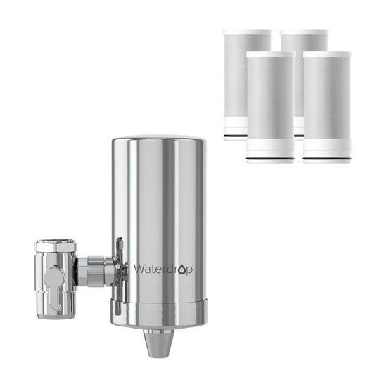 Waterdrop WD-FC-06 Wasserfilterhahn – Rostfreier Stahl, schlankem Design zur Entnahme von gefiltertem Trinkwasser.