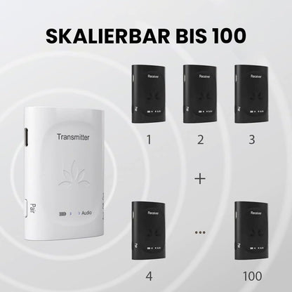 **Avantree Audiplex: Kabelloses Audio Sender Set - Multi-Empfänger**