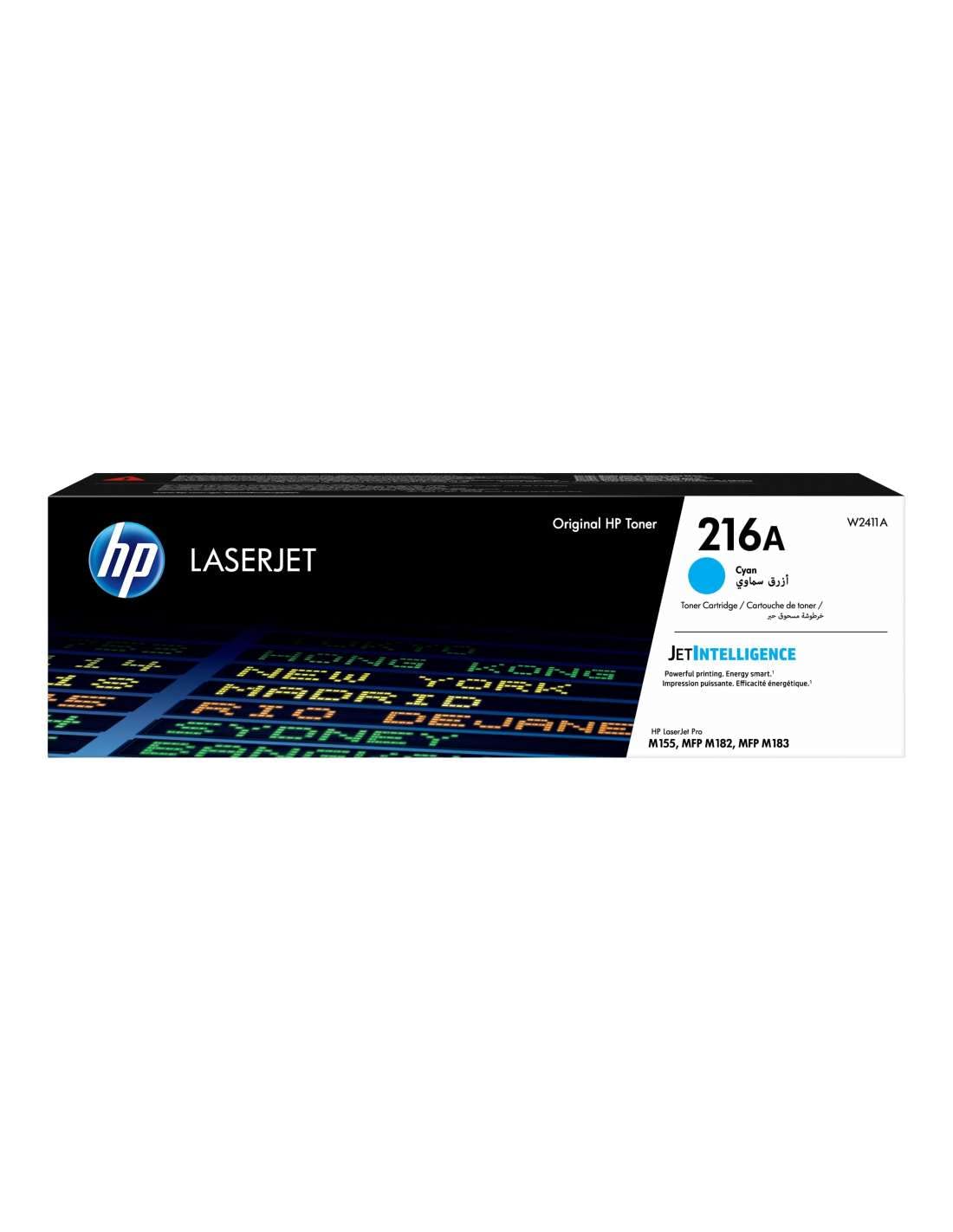 HP 216A (W2411A) Original Cyan Toner für Color LaserJet Pro: Cyanfarbene Kassette zur Erzeugung von Cyan-Drucken.