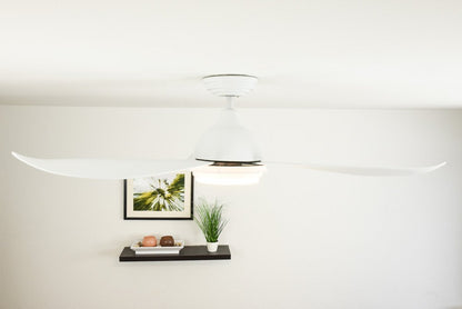 PEPEO Raja Deckenventilator mit Beleuchtung – Weiss 122cm