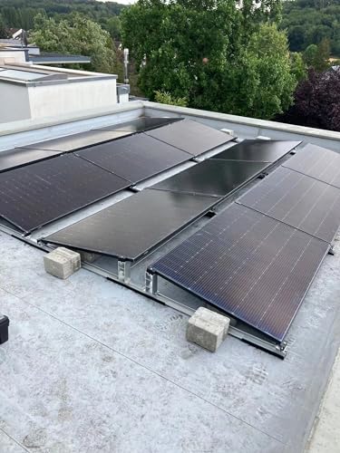 Avoltik 4er Set Solarmodul Flachdach Halterung ohne Bohren