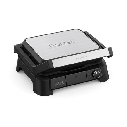 Tefal SuperGrill 3in1 Kontaktgrill - Schwarz Silber GC510DE0