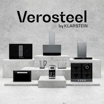 Klarstein Verosteel Kopffreihaube 45 cm - Edelstahl & Glas