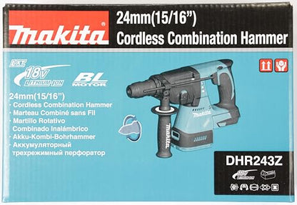 Makita DHR243Z Akku-Kombihammer 18V – Ohne Akku & Ladegerät