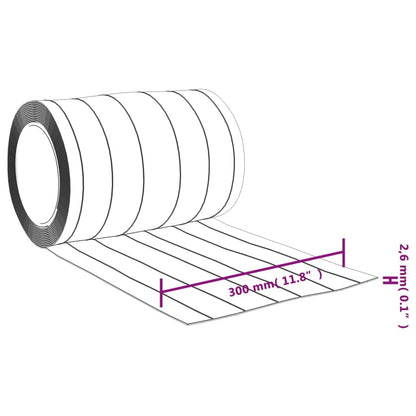 vidaXL Streifenvorhang Thermovorhang PVC Transparent – Zuschneidbar