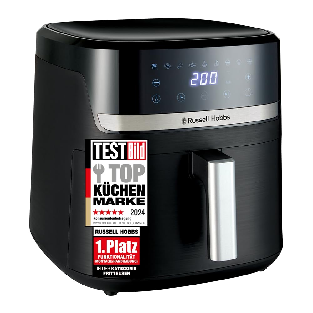 Russell Hobbs SatisFry Heissluftfritteuse XXL 8,3L - 27632-56. Großvolumiger Heissluftgarer zur fettarmen Zubereitung von Speisen.