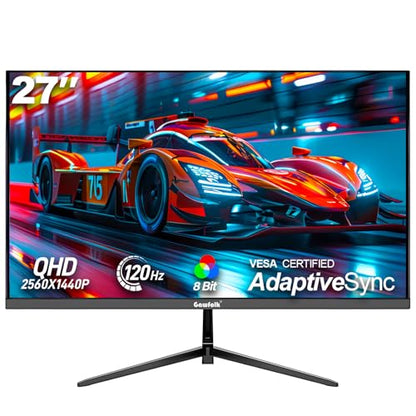 Gawfolk Gaming Monitor 27 Zoll QHD 120Hz IPS – Schwarz