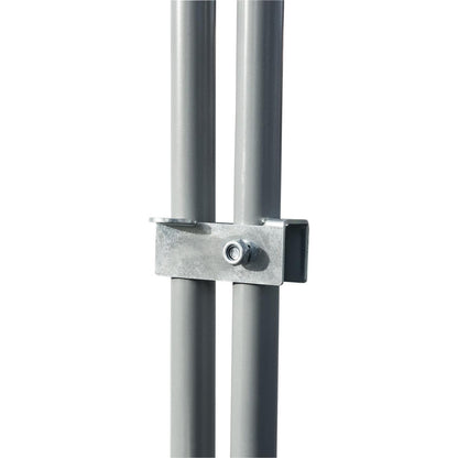IDMarket Freilaufgehege 4x3 m, Hühnerstall aus verzinktem Stahl