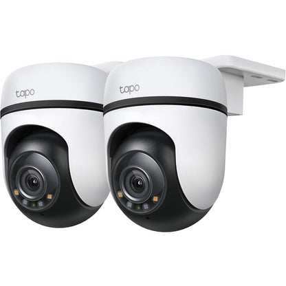 Tapo C510W WLAN Überwachungskamera für den Aussenbereich, 2er-Pack mit 360° Schwenkfunktion und Farbnachtsicht