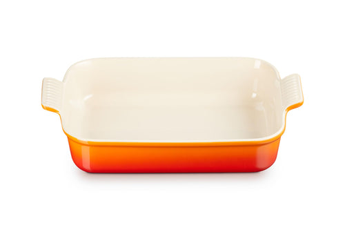 Le Creuset Rechteckige Auflaufform Tradition Steinzeug 32cm Ofenrot