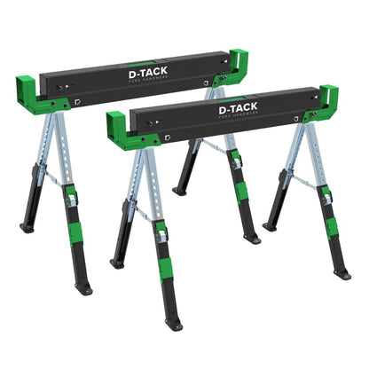 D-TACK Multifunktion Arbeitsbock faltbar höhenverstellbar – 2er-Set