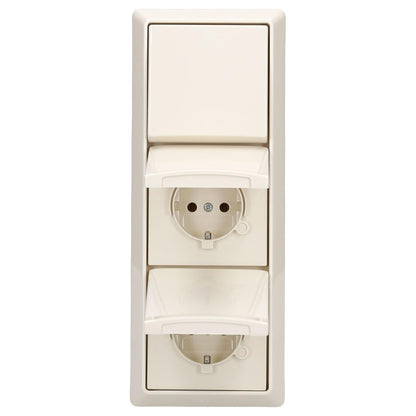 Busch-Jaeger Allwetter 44 Set – Steckdosen & Schalter IP44 Weiss UP
