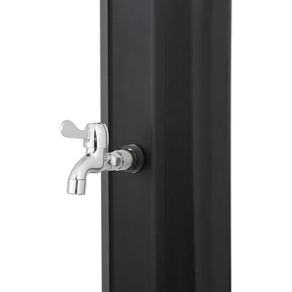Strattore Solardusche Garten 35L schwarz mit Fussdusche