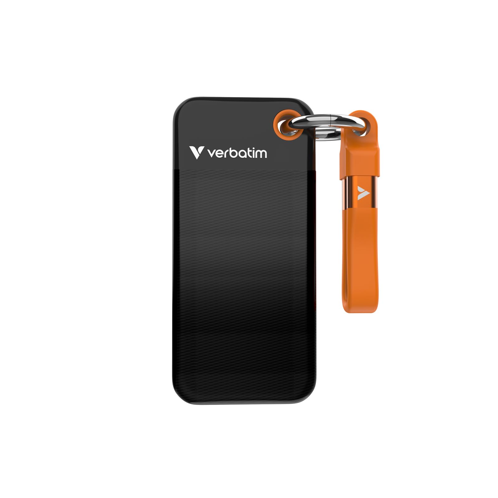 Verbatim Pocket SSD Externe SSD - 1 TB Schwarz/Orange. Flache, schwarze/orange SSD zur mobilen Datensicherung.