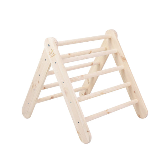 MEOWBABY Kletterdreieck – Pikler Kletterturm Natur 59x61cm