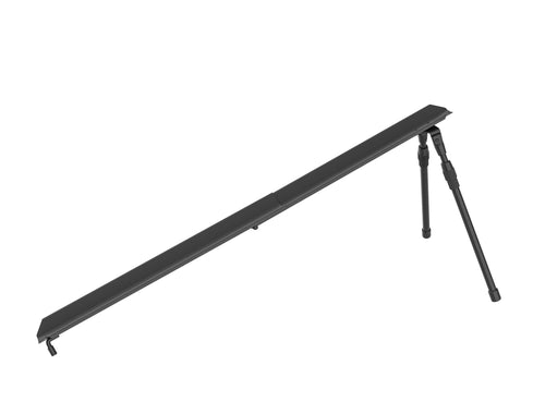 EUFAB 11640 Universal-Auffahrschiene für Fahrradträger, 115 cm – klappbar, schwarz, zum Auffahren von Fahrrädern