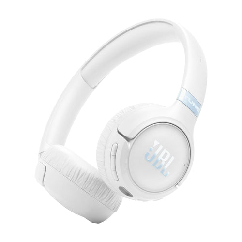JBL Tune 680 NC Kabellose On-Ear-Kopfhörer mit Noise-Cancelling, Weiss, mit gepolsterten Ohrmuscheln