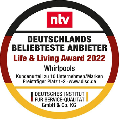 Arebos Aufblasbarer Spa Whirlpool beheizt - 4P 154cm quadratisch