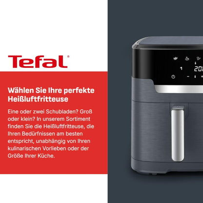 Tefal Dual Easy Fry XXL Heissluftfritteuse - 11L Grau EY942BE0