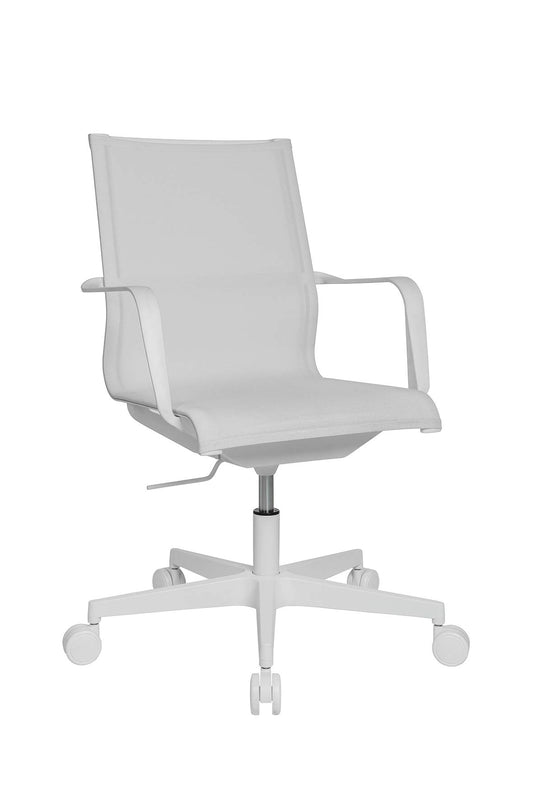 Topstar Sitness Life 40 Ergonomischer Bürostuhl Weiss fördert gesundes, dynamisches Sitzen für eine ergonomische Büroarbeit.