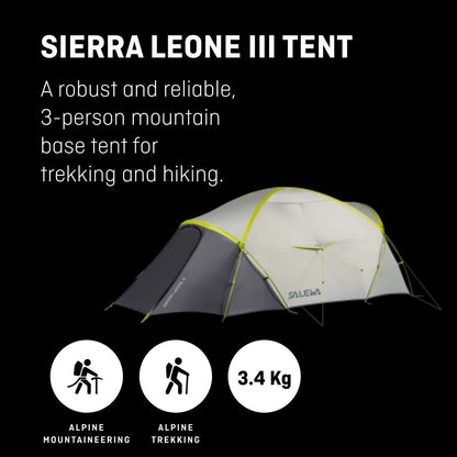 Salewa Sierra Leone III 3-Personen Trekkingzelt - Grau