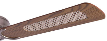 Potkuri Deckenventilator ohne Licht – Gealtert Silber, 132 cm