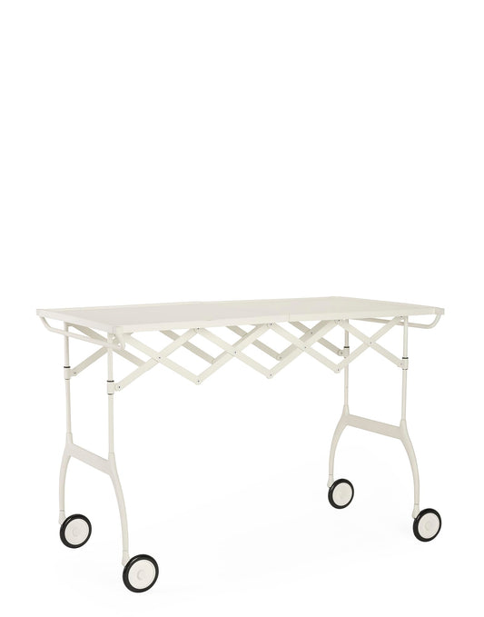 Kartell Battista klappbarer Servierwagen in Weiss