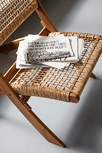 Kare Design Klappsessel Copacabana Rattangeflecht Outdoor - Braun