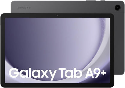 Samsung Galaxy Tab A9+ Android Tablet - SM-X210NZAAEUB, flaches, rechteckiges, graphitgraues Android-Tablet zum Surfen, Streamen und Arbeiten.