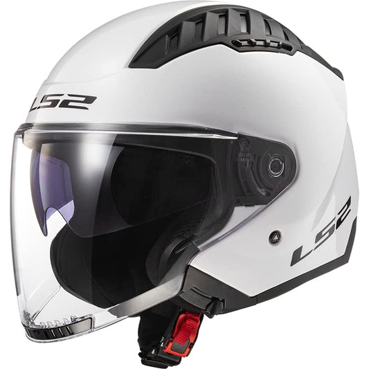 LS2 Copter II SOLID Jet-Motorradhelm Gloss White S