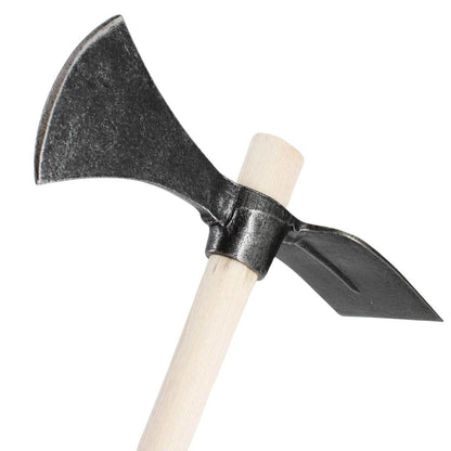 REKORD Wiedehopfhacke, Hacke und Beil mit Eschenstiel 105 cm, zweiseitiger Kopf aus gehärtetem Stahl