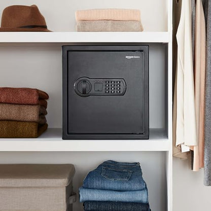 Amazon Basics Elektronischer Stahltresor 34L Digital Schwarz