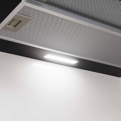 CIARRA CBCB6909A A+ Flachschirmhaube Abluft/Umluft 60 cm – Schwarz