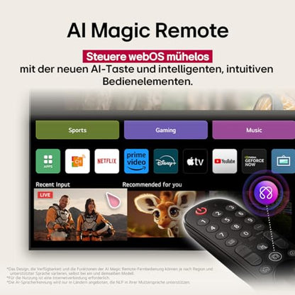 LG OLED48C5ELB – 4K OLED evo AI Smart Fernseher 48 Zoll